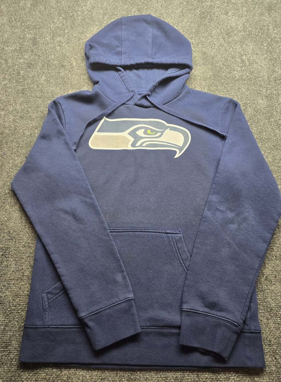 Seattle Seahawks Fanatics NFL Kenneth Walker Navy Blue Hoodie Sweatshirt SMALL